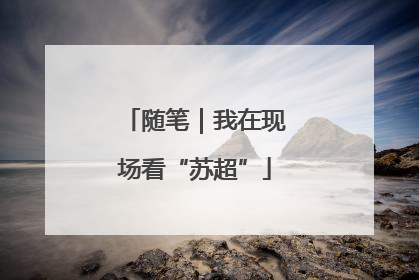 随笔｜我在现场看“苏超”