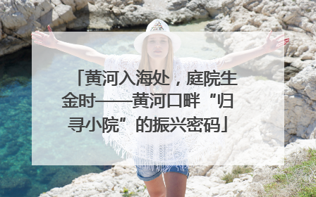 黄河入海处，庭院生金时——黄河口畔“归寻小院”的振兴密码