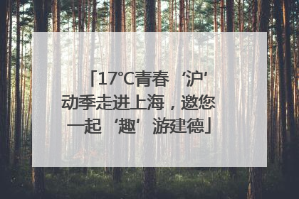 17℃青春‘沪’动季走进上海，邀您一起‘趣’游建德