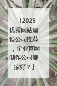 2025优秀网站建设公司推荐，企业官网制作公司哪家好？