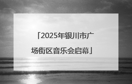 2025年银川市广场街区音乐会启幕