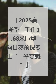 2025高考季｜手作1.68米巨型向日葵预祝考生“一举夺魁”