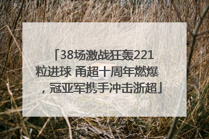 38场激战狂轰221粒进球 甬超十周年燃爆，冠亚军携手冲击浙超